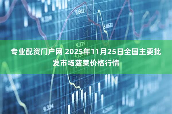 专业配资门户网 2025年11月25日全国主要批发市场菠菜价格行情